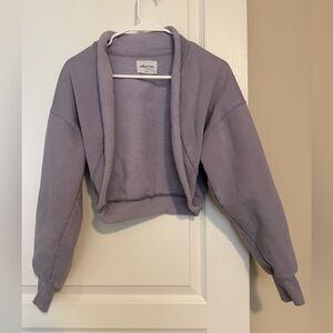 Wilfred Lavender Open-Front Sweater